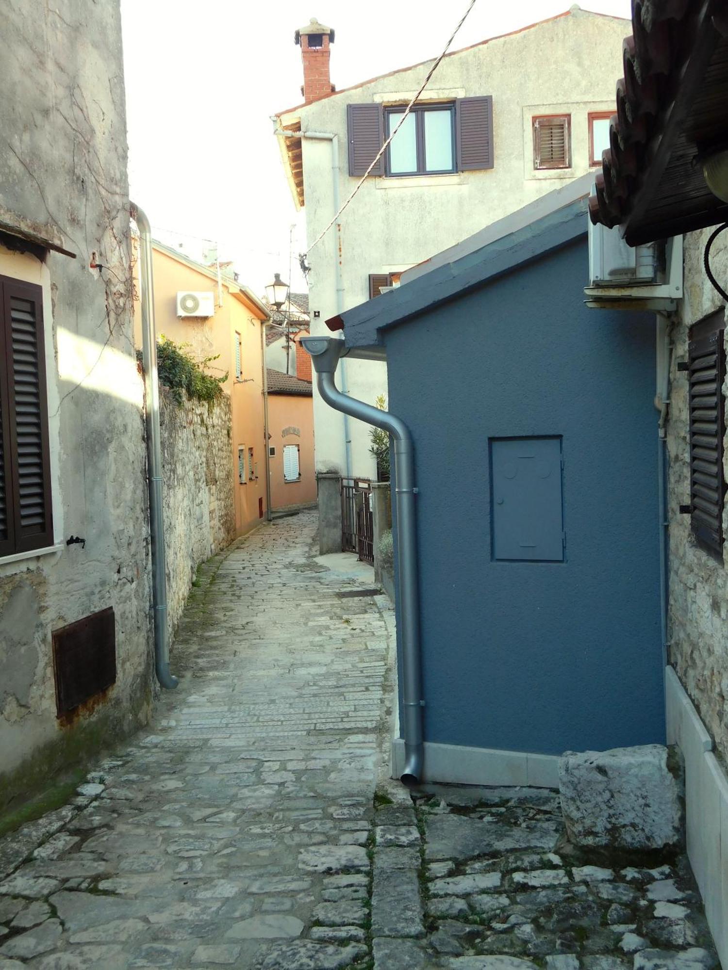 Bezauberndes Steinhaus Mit Garten In Der Altstadt Von 罗维尼 外观 照片